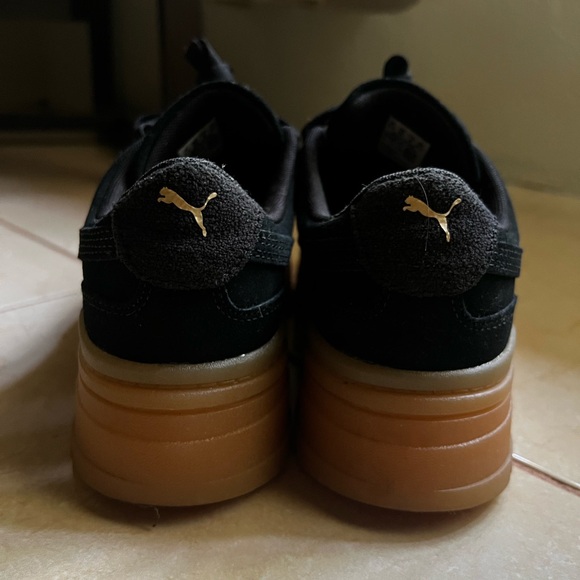 Puma Mayze Black Sneakers with Gum Soles - Picture 2 of 5